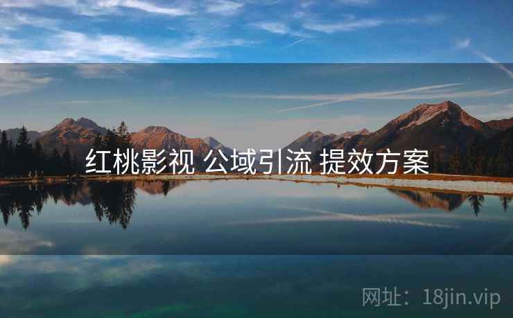 红桃影视 公域引流 提效方案  第2张