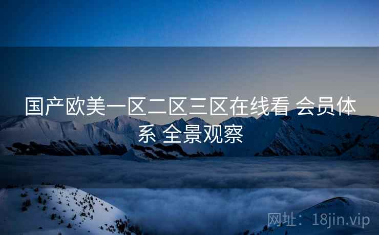 国产欧美一区二区三区在线看 会员体系 全景观察  第2张