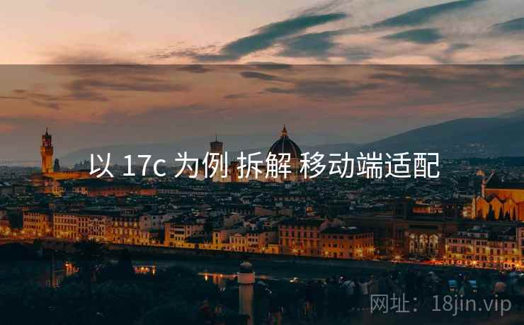 以 17c 为例 拆解 移动端适配  第2张