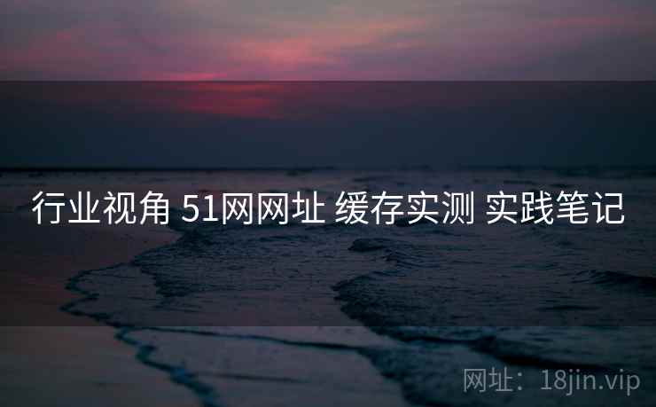行业视角 51网网址 缓存实测 实践笔记  第2张