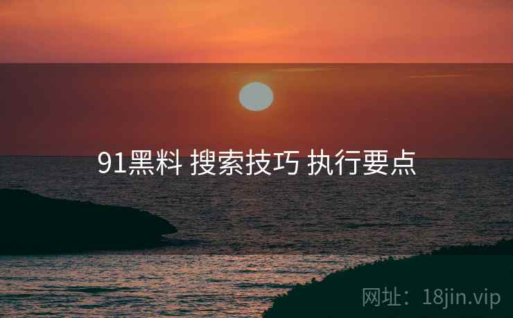 91黑料 搜索技巧 执行要点  第2张