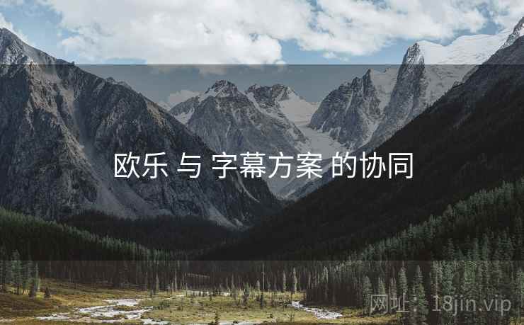 欧乐 与 字幕方案 的协同  第2张